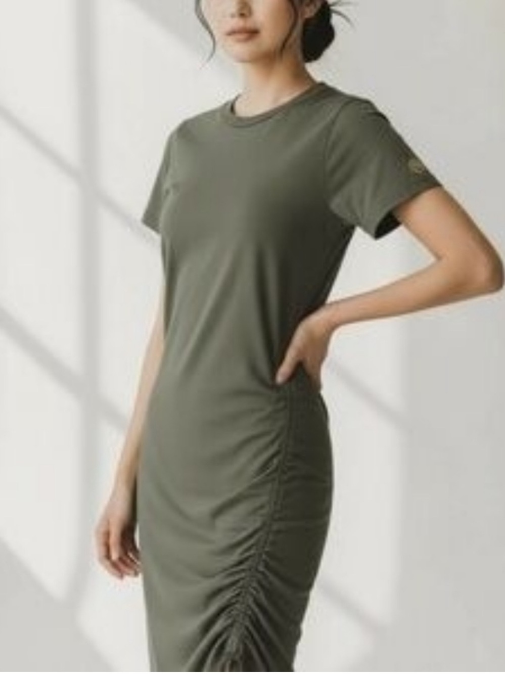 Michael Kors Ruched Fitted Dress sz M